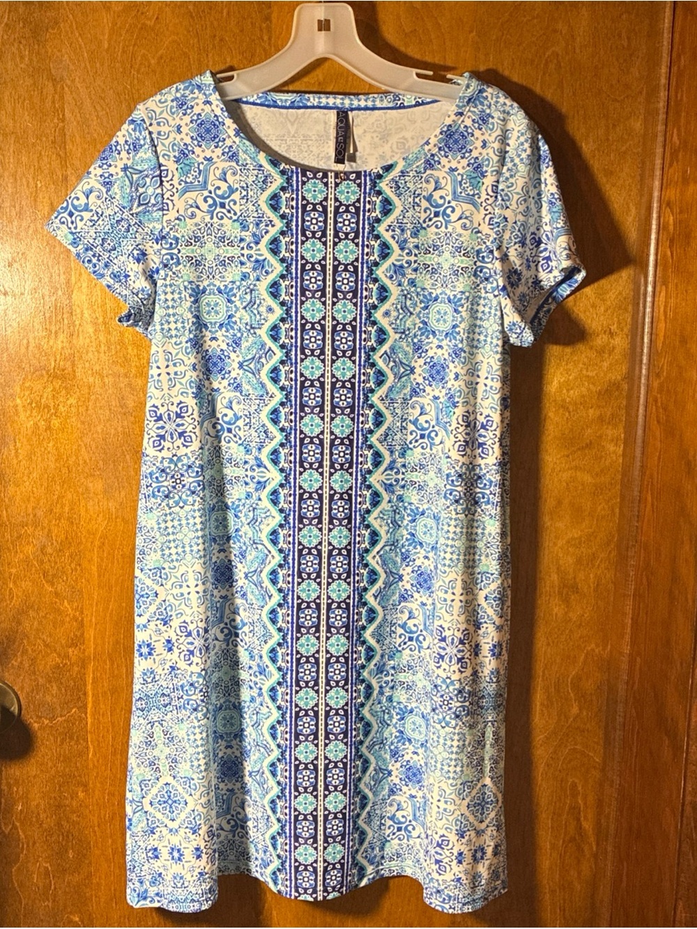 Aqua Et Sol Aztec Print Swim Dress/ Tunic  Sz small Beach Vacation